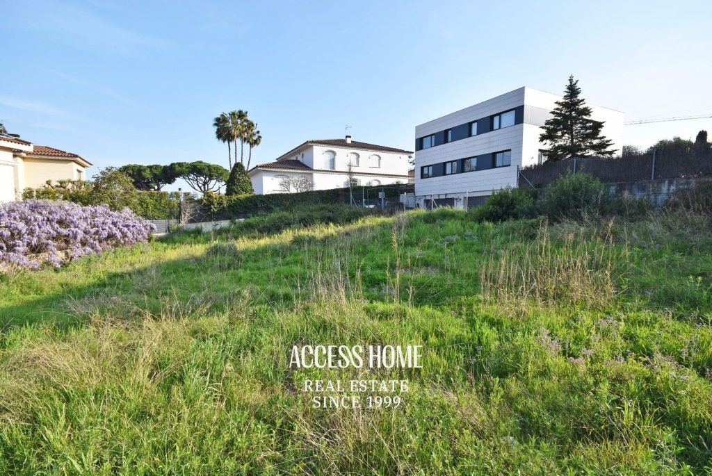 Magnifica parcela en venta en Alella