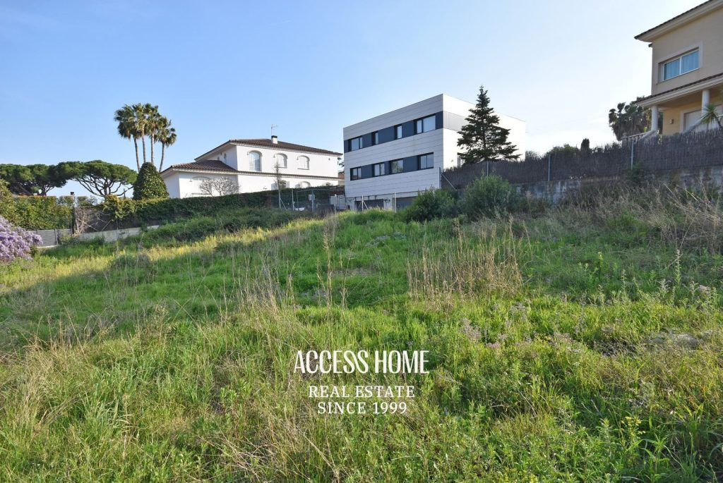 Magnifica parcela en venta en Alella