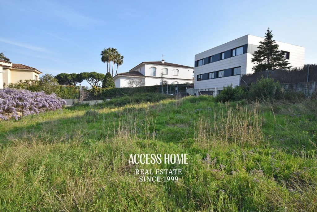 Magnifica parcela en venta en Alella