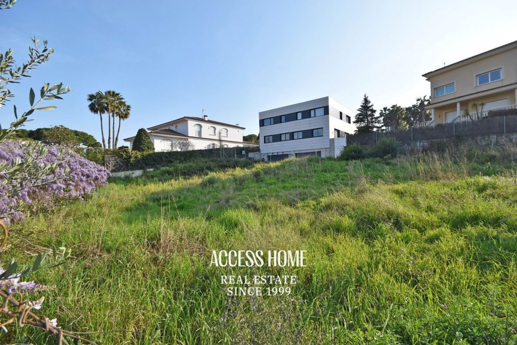 Magnifica parcela en venta en Alella