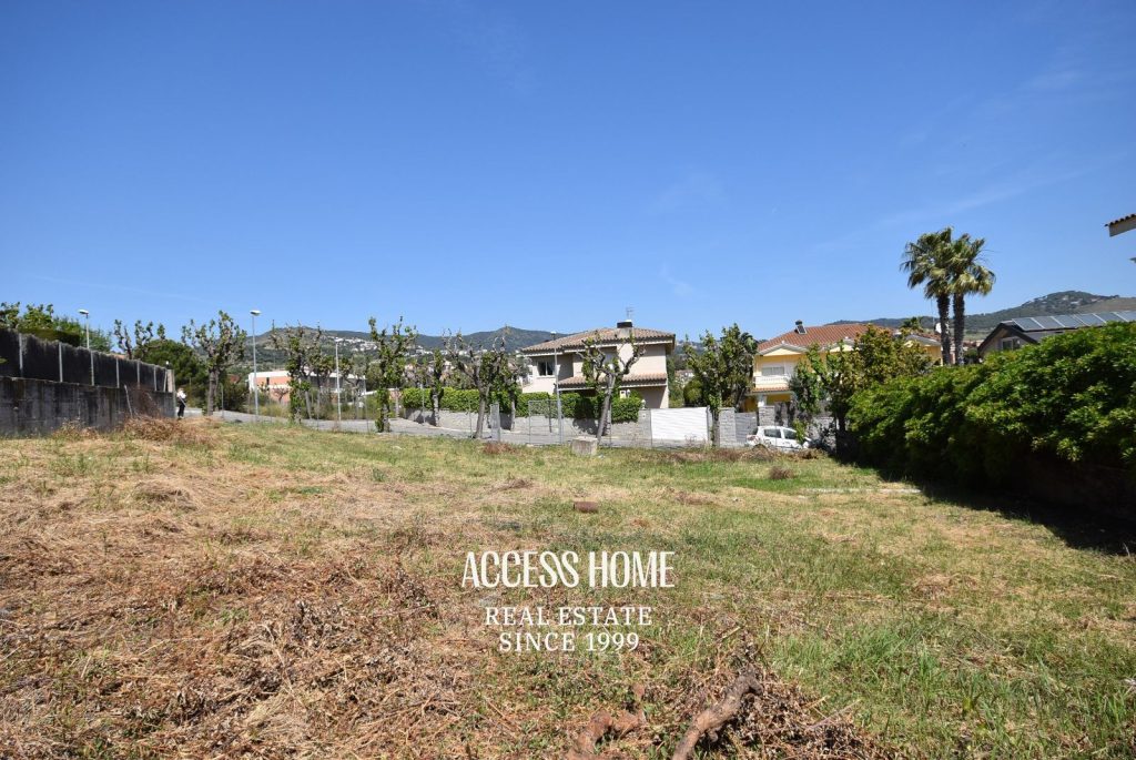 Magnifica parcela en venta en Alella