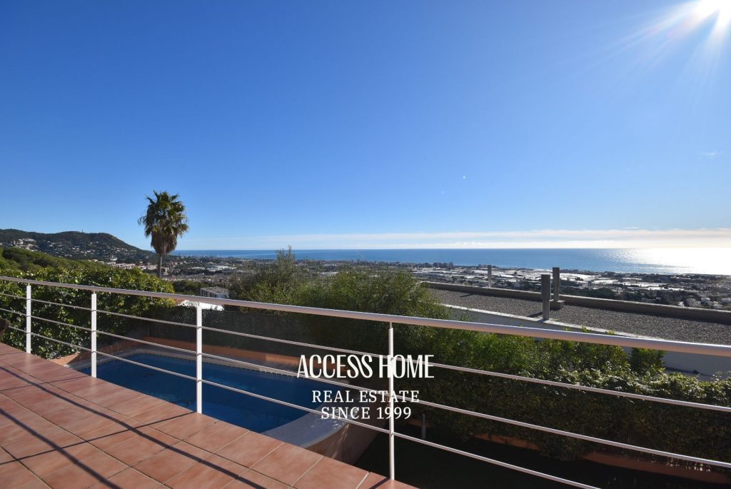 Casa con vistas a mar en Premià de Dalt