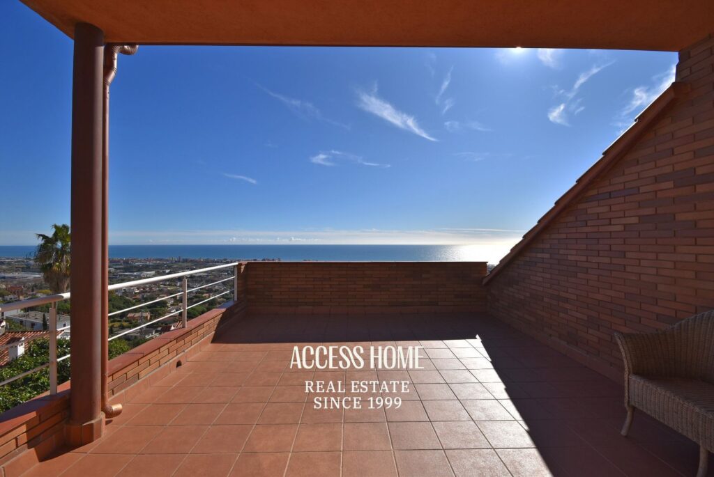 Casa con vistas a mar en Premià de Dalt