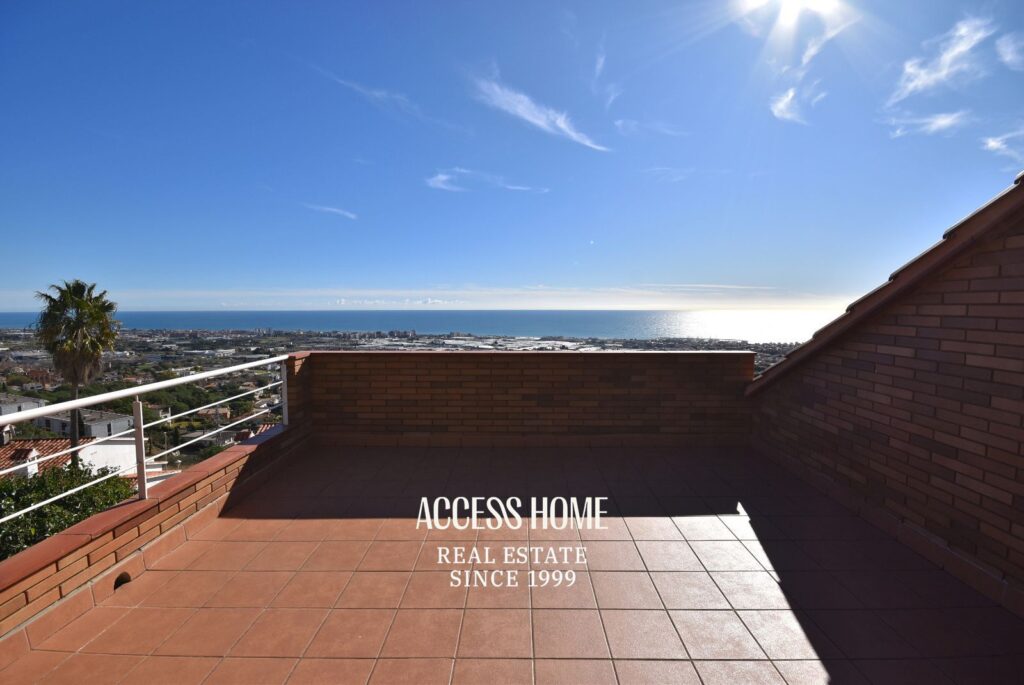 Casa con vistas a mar en Premià de Dalt