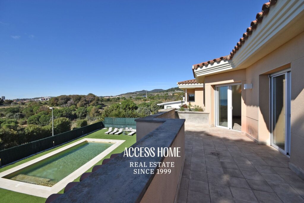 Villa en Alella, Can Teixidó, con piscina interior y exterior y vistas al mar