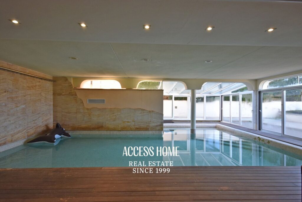 Villa en Alella, Can Teixidó, con piscina interior y exterior y vistas al mar
