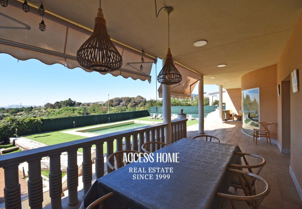 Villa en Alella, Can Teixidó, con piscina interior y exterior y vistas al mar