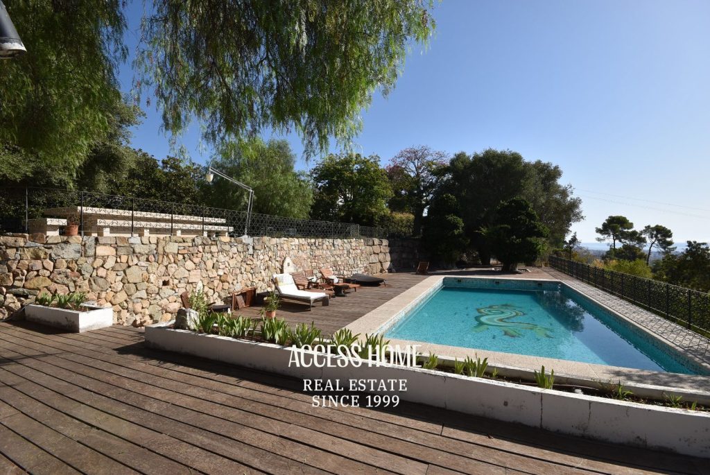 Masía del siglo XIX con amplios jardines y vistas al mediterráneo  en Cabrera de Mar