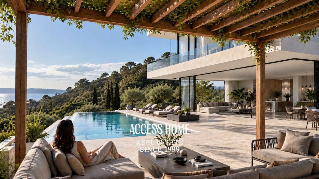 Exclusiva villa de obra nueva en Cabrils con impresionantes vistas panorámicas al Mediterráneo