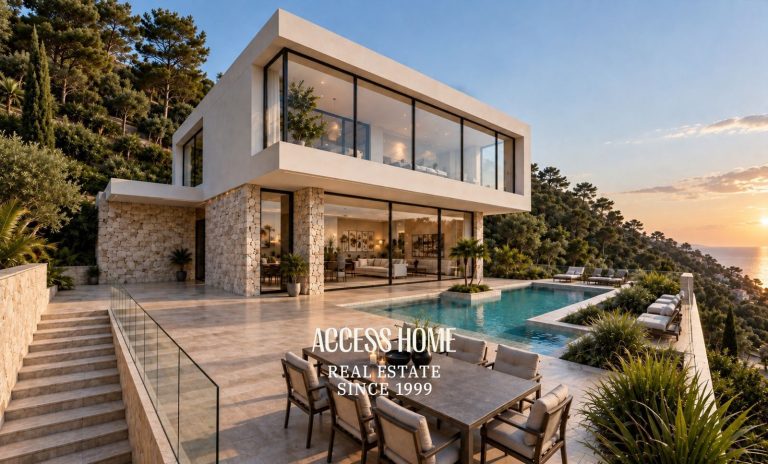 Exclusiva villa de obra nueva en Cabrils con impresionantes vistas panorámicas al Mediterráneo