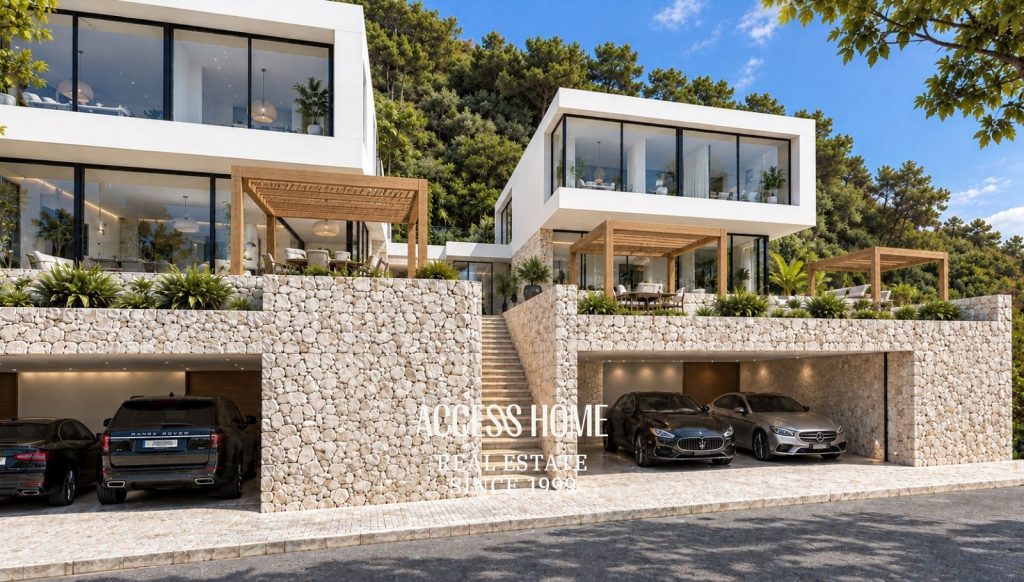 Exclusiva villa de obra nueva en Cabrils con impresionantes vistas panorámicas al Mediterráneo