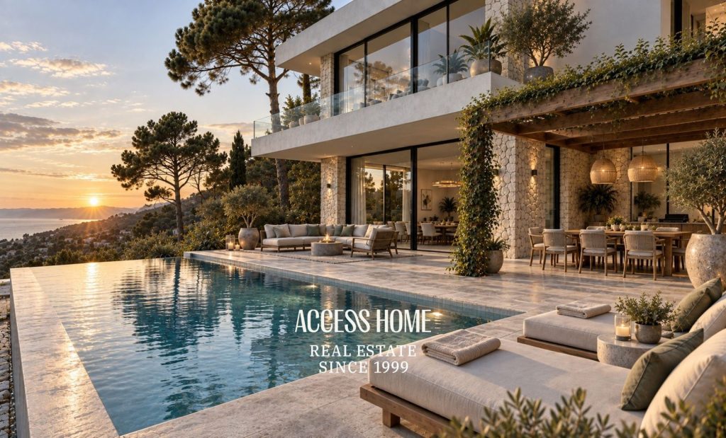 Exclusiva villa de obra nueva en Cabrils con impresionantes vistas panorámicas al Mediterráneo
