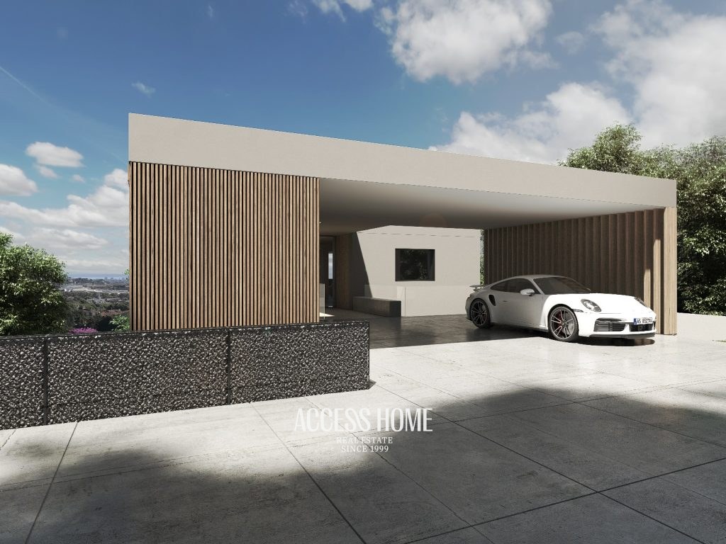 Exclusiva villa de obra nueva en La Cisa, Premià de Dalt, con vistas al mar y arquitectura contemporánea