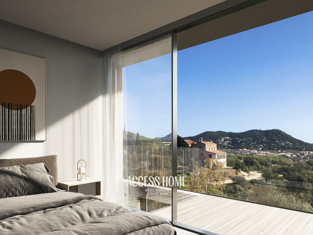 Exclusiva villa de obra nueva en La Cisa, Premià de Dalt, con vistas al mar y arquitectura contemporánea